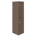 CHOICE Spind | 450 x 1820 mm, 2 große oder 4 kleine Schließfächer, Nussbaum