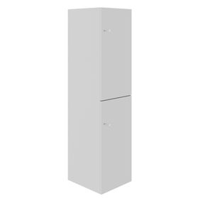 CHOICE Spind | 450 x 1820 mm, 2 große oder 4 kleine Schließfächer, Perlgrau