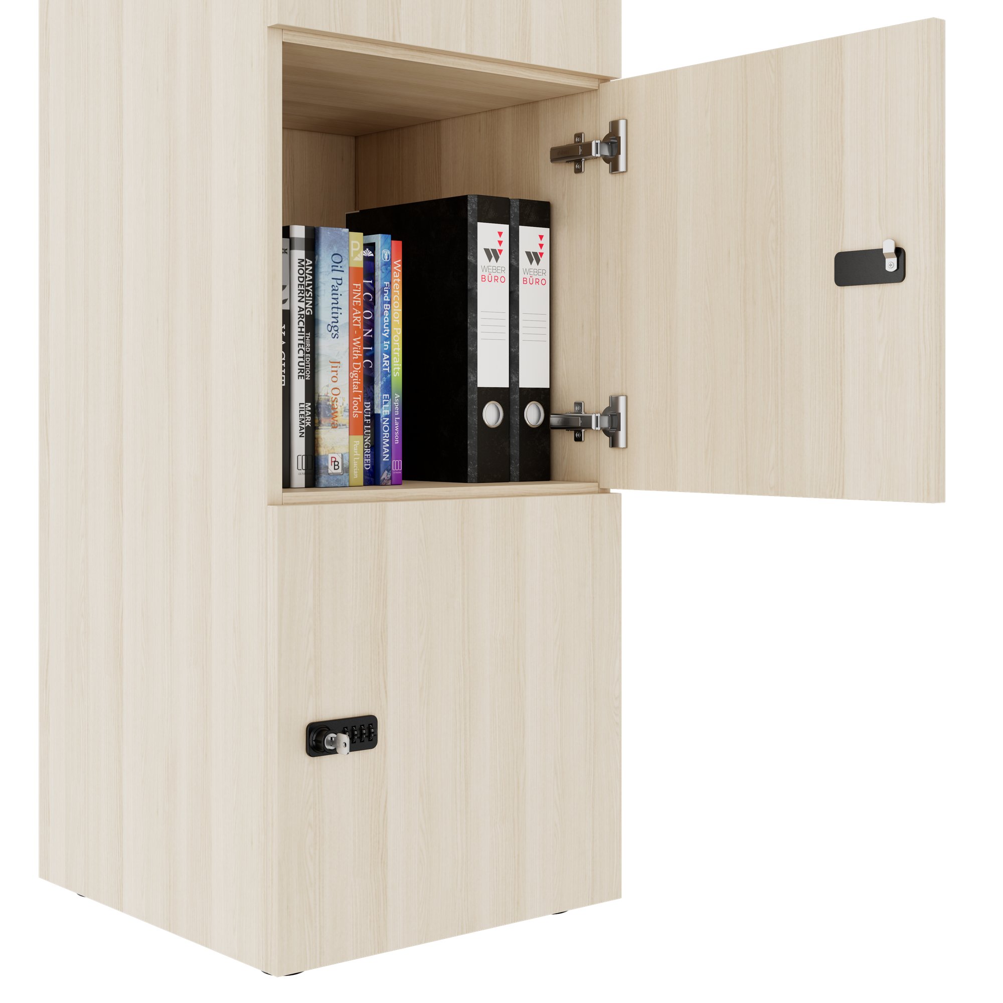 CHOICE Spind | 450 x 1820 mm, 2 große oder 4 kleine Schließfächer, Sandesche - 5 Main Image