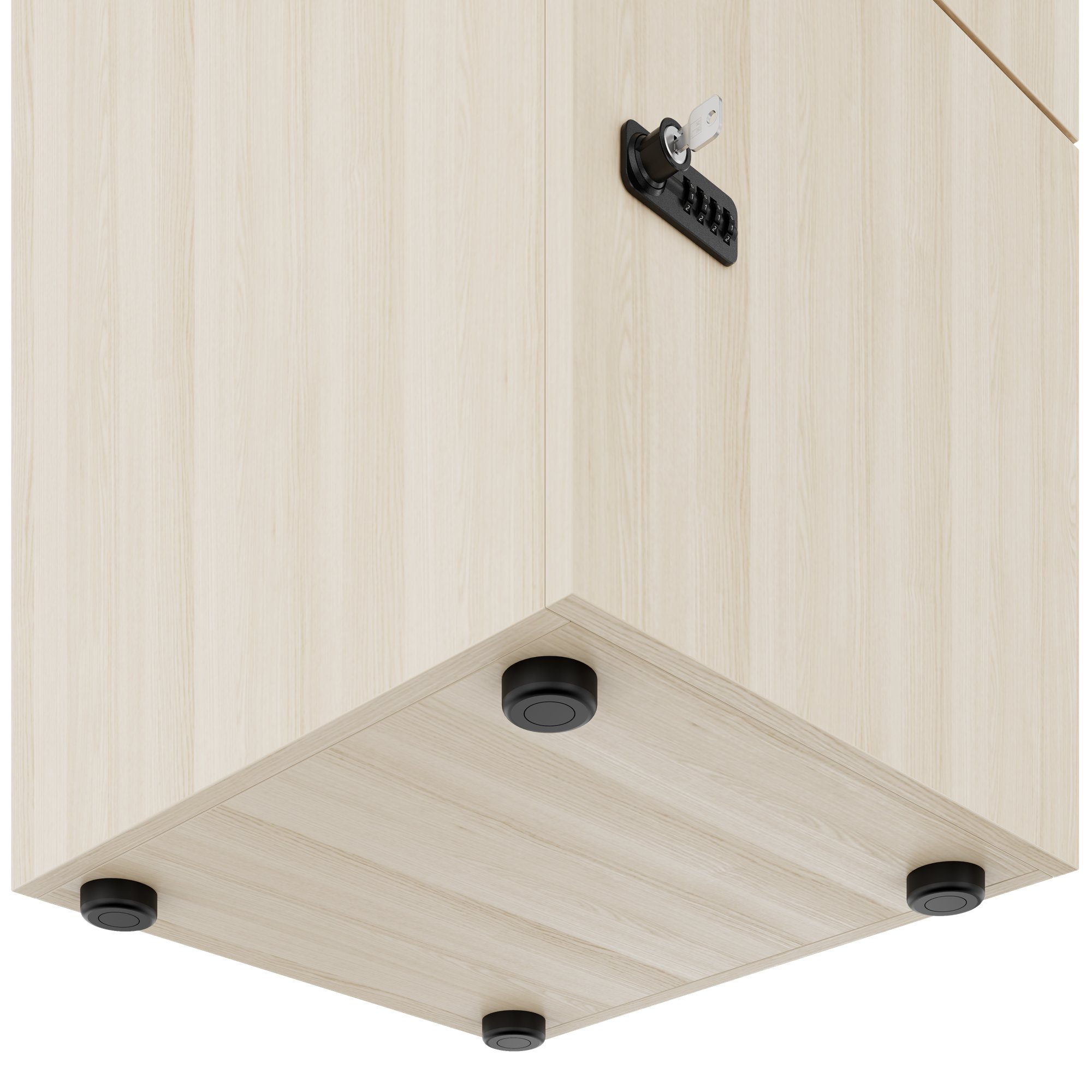 CHOICE Spind | 450 x 1820 mm, 2 große oder 4 kleine Schließfächer, Sandesche - 6 Main Image