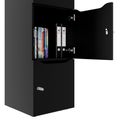 CHOICE Spind | 450 x 1820 mm, 2 große oder 4 kleine Schließfächer, Schwarz - 5 Thumbnail Image