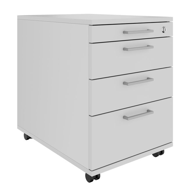 FUSION DUO Set - Komplettbüro für zwei Arbeitsplätze | Perlgrau