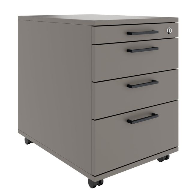 FUSION DUO Set - Komplettbüro für zwei Arbeitsplätze | Cubanitgrau