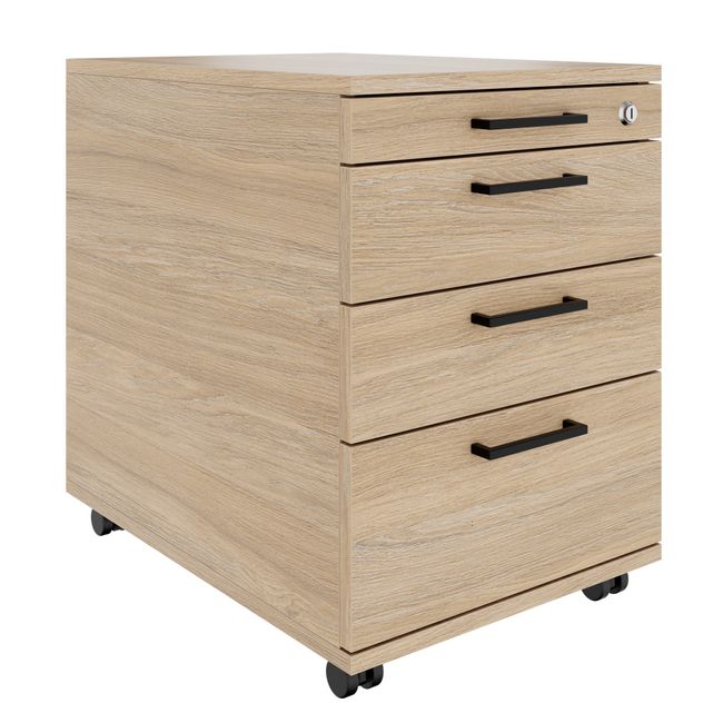 FUSION DUO Set - Komplettbüro für zwei Arbeitsplätze | Bernsteineiche