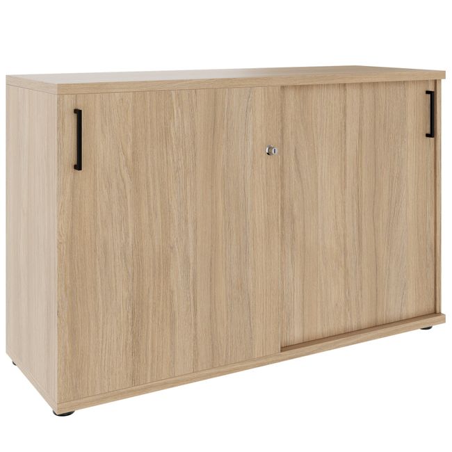 FUSION DUO Set - Komplettbüro für zwei Arbeitsplätze | Bernsteineiche