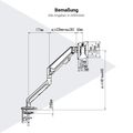 MASTER Monitor Holder | Gas Spring Support, 148-445 mm - 4 Thumbnail Image