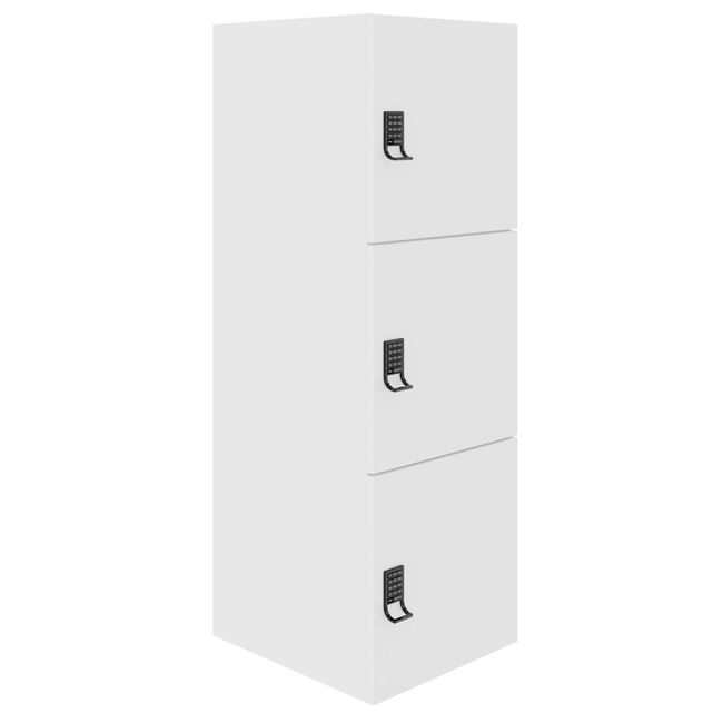 CHOICE Spind | 450 x 1370 mm, 2 oder 3 Schließfächer, Weiß