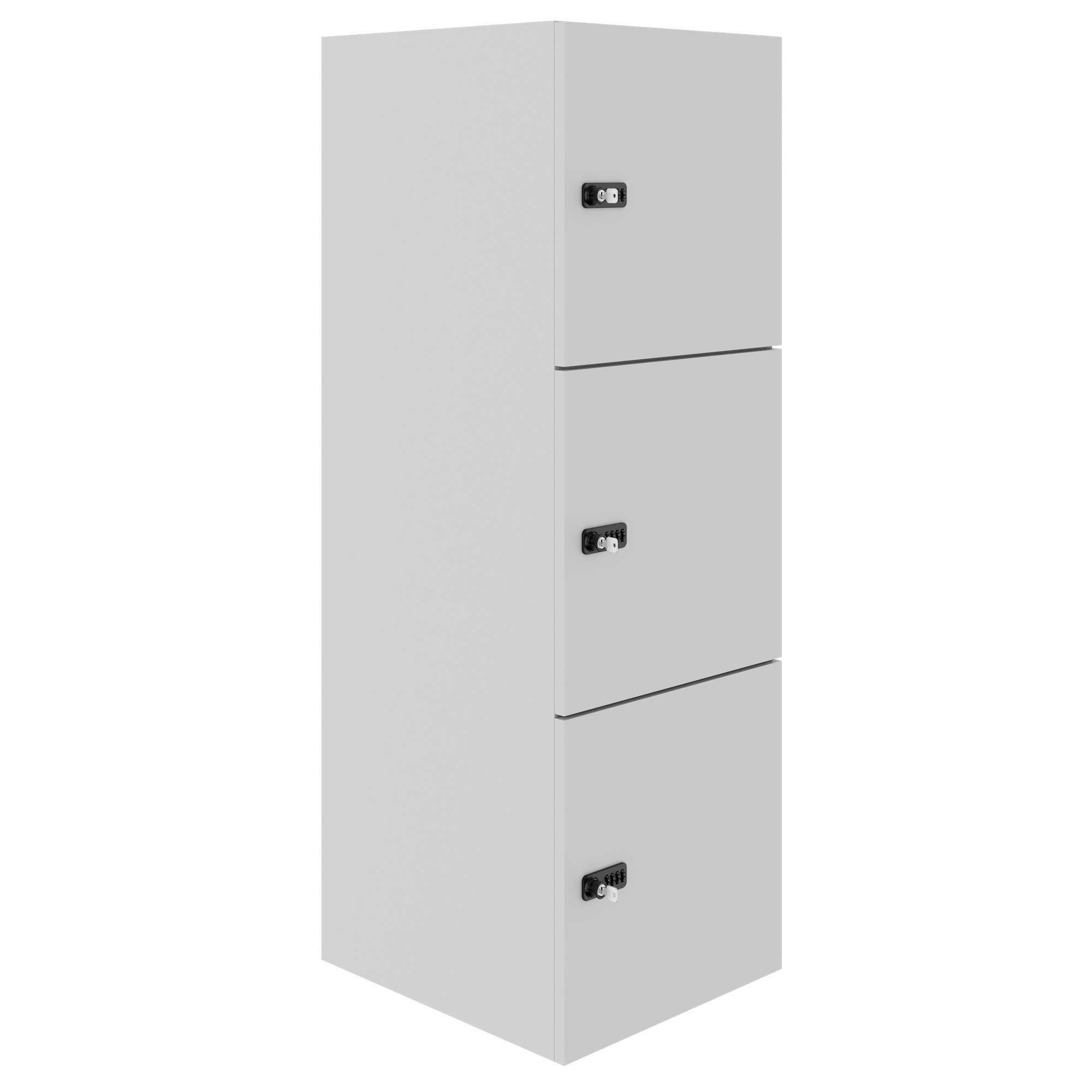 Armadietto CHOICE | 450 x 1370 mm, 2 o 3 scomparti, grigio perla - 1 Main Image