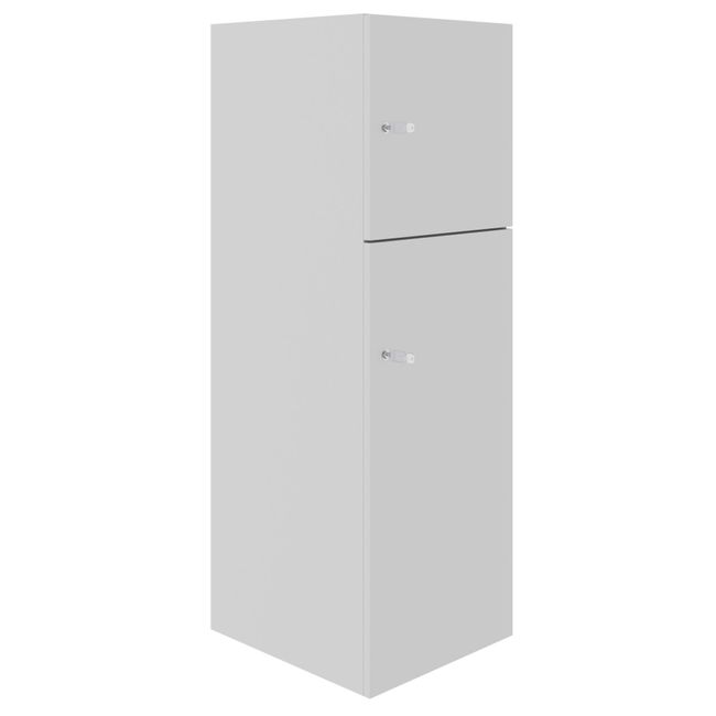 CHOICE Spind | 450 x 1370 mm, 2 oder 3 Schließfächer, Perlgrau