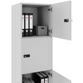 Armoire CHOICE | 450 x 1370 mm, 2 ou 3 casiers, gris perle - 4 Thumbnail Image