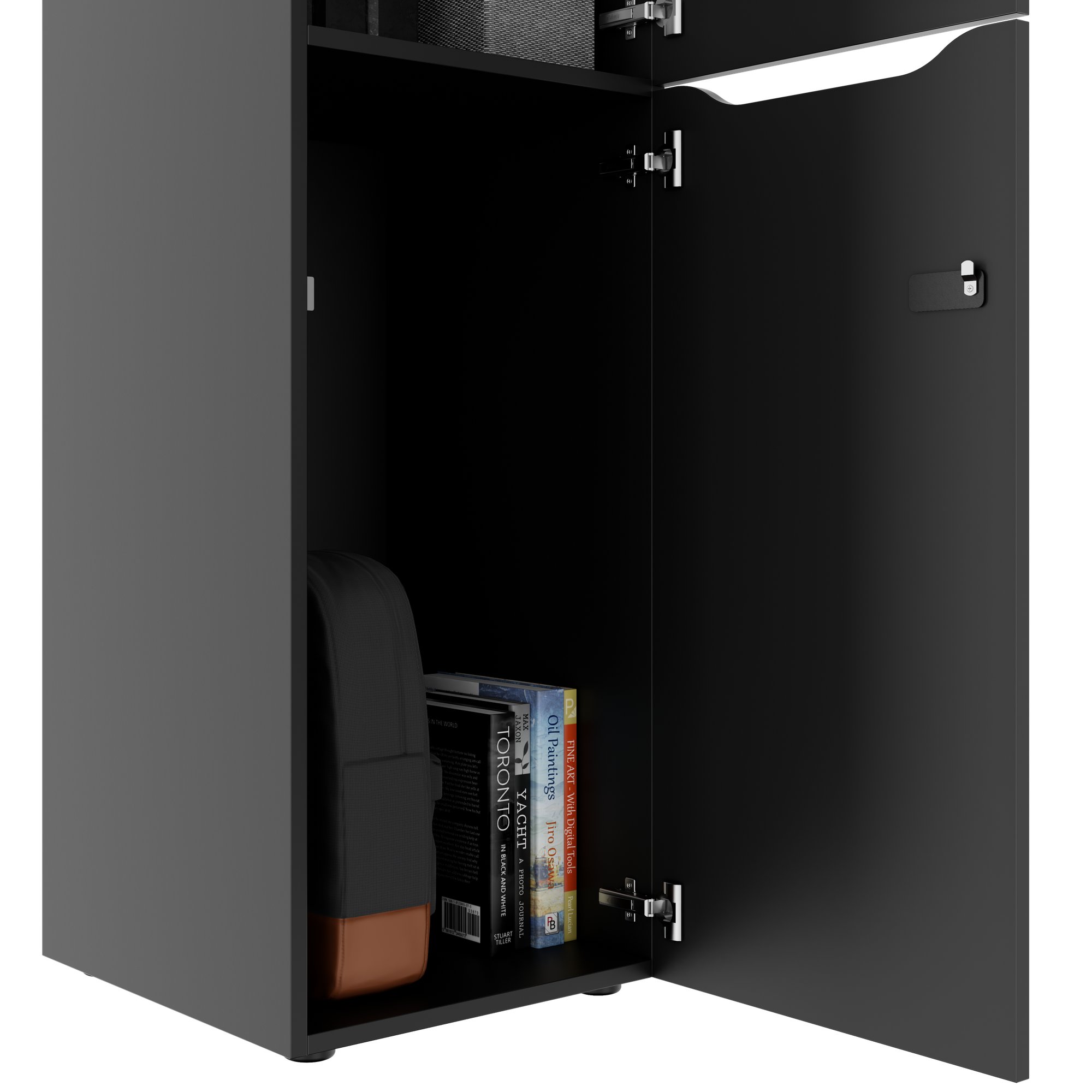 CHOICE locker | 450 x 1370 mm, 2 or 3 lockers, anthracite - 5 Main Image