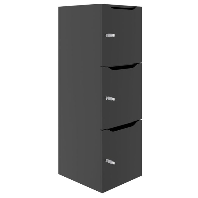 CHOICE Spind | 450 x 1370 mm, 2 oder 3 Schließfächer, Anthrazit