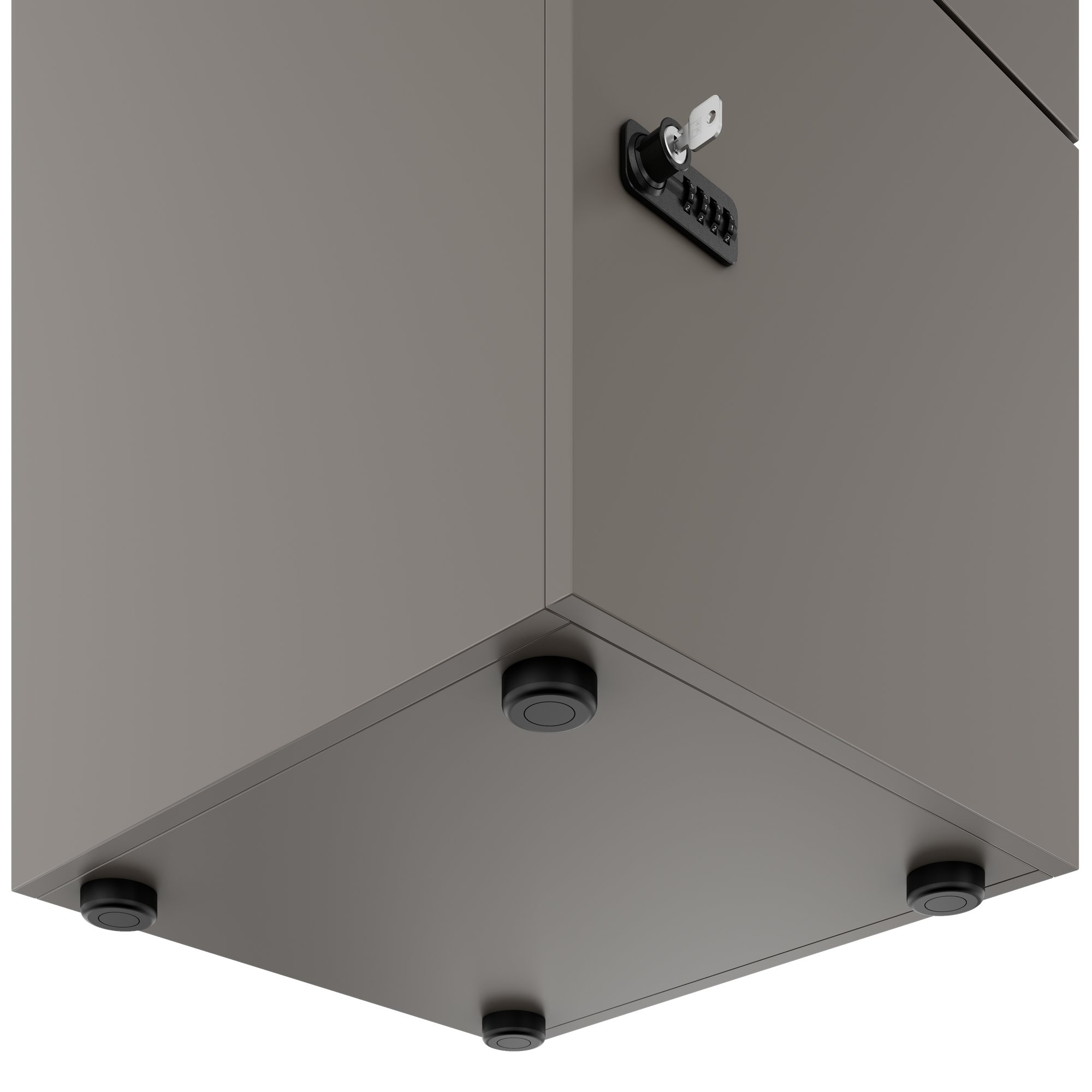 Armadietto CHOICE | 450 x 1370 mm, 2 o 3 scomparti, grigio cubanite - 6 Main Image