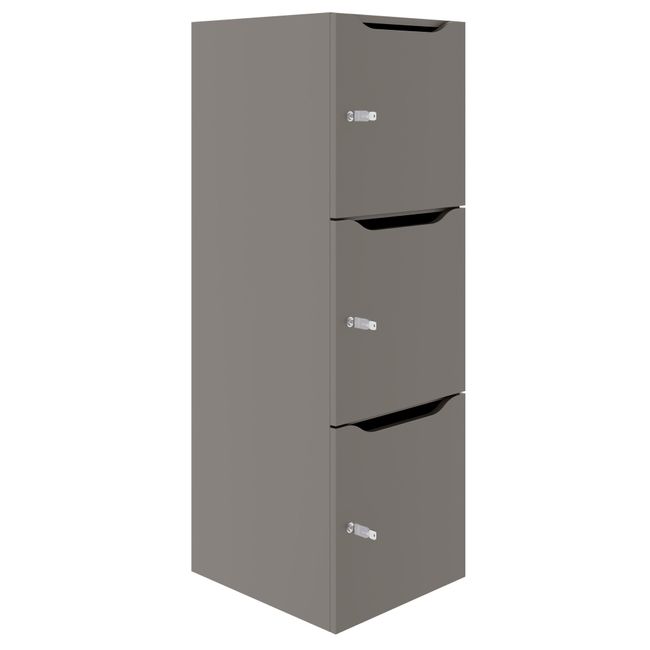 CHOICE Spind | 450 x 1370 mm, 2 oder 3 Schließfächer, Cubanitgrau