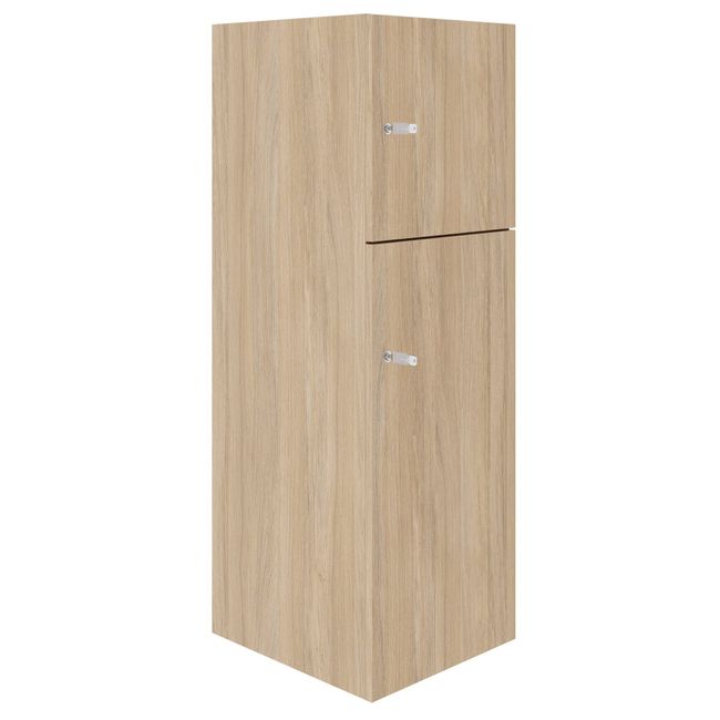 CHOICE Spind | 450 x 1370 mm, 2 oder 3 Schließfächer, Bernsteineiche