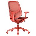 BREATHE Bürodrehstuhl | Feste Armlehnen, 5-Stern-Fußkreuz, Rot