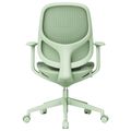 BREATHE Bürodrehstuhl | Feste Armlehnen, 5-Stern-Fußkreuz, Grün