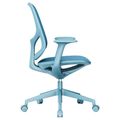 BREATHE Bürodrehstuhl | Feste Armlehnen, 5-Stern-Fußkreuz, Blau