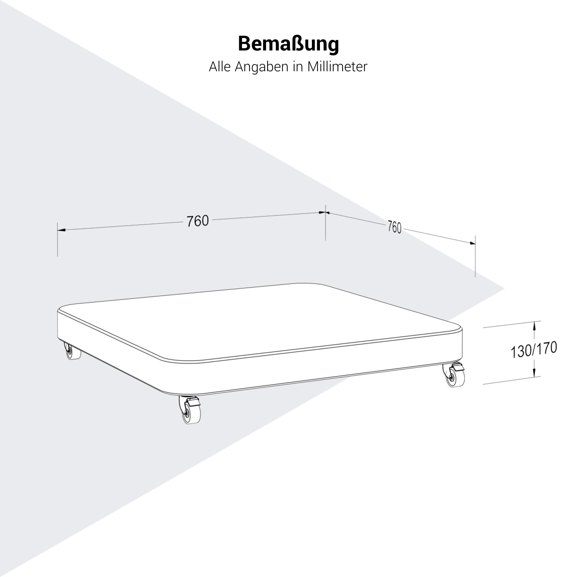Platinum ANCONA Schirmständer | Mit Rollen, Anthrazit Granit, 90-120 kg - 4 Main Image