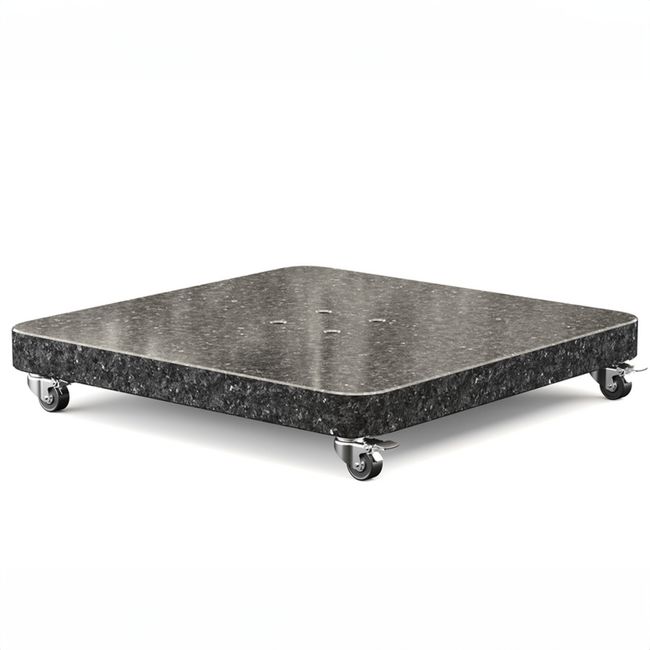 Platinum ANCONA Schirmständer | Mit Rollen, Anthrazit Granit, 90-120 kg