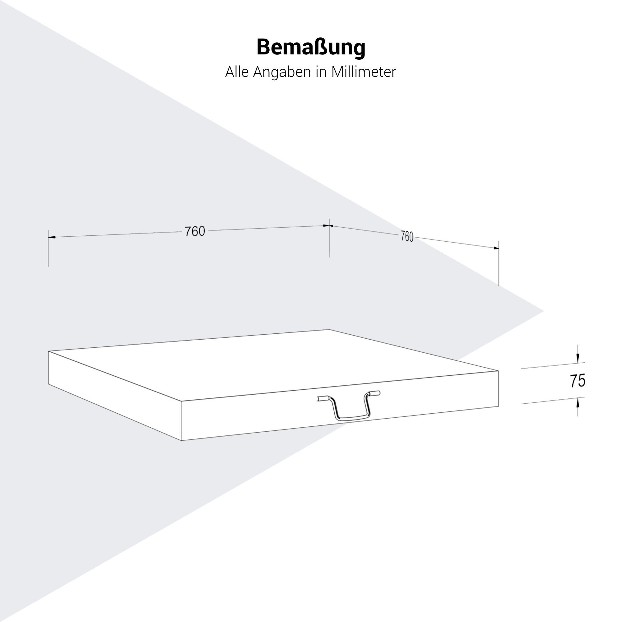 Platinum AREZZO Schirmständer | Mit versenkten Rollen, Schwarz gebrannter Granit, 90 kg - 4 Main Image