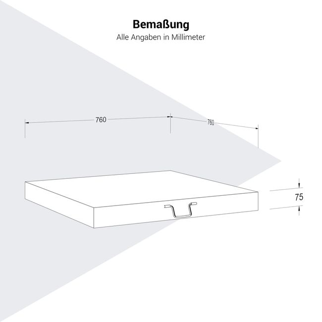 Platinum AREZZO Schirmständer | Mit versenkten Rollen, Schwarz gebrannter Granit, 90 kg