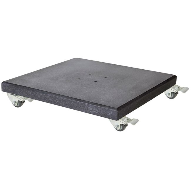 Platinum MODENA Schirmständer | Mit Rollen, Granit, 90-150 kg