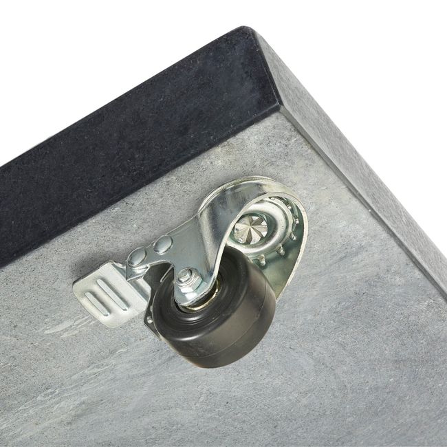 Platinum MODENA Schirmständer | Mit Rollen, Granit, 90-150 kg