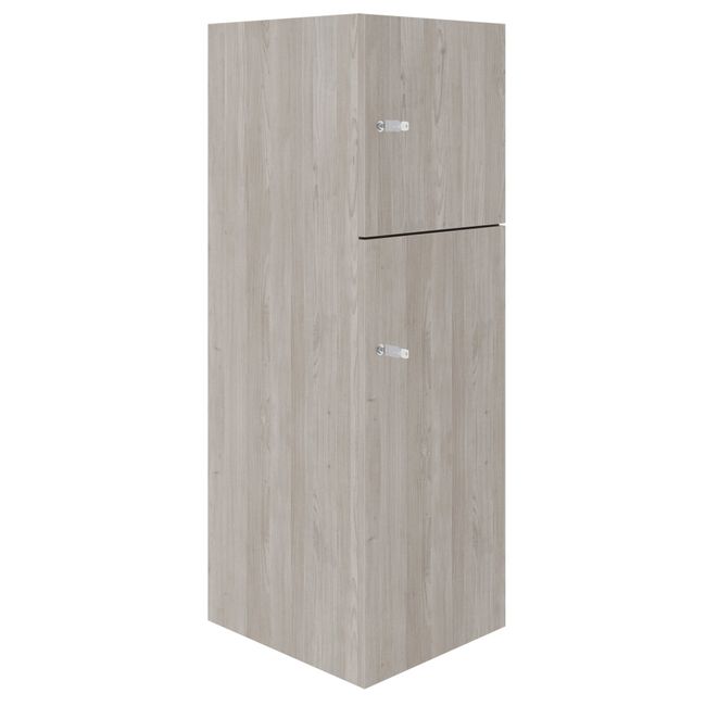 CHOICE Spind | 450 x 1370 mm, 2 oder 3 Schließfächer, Nordeiche grau