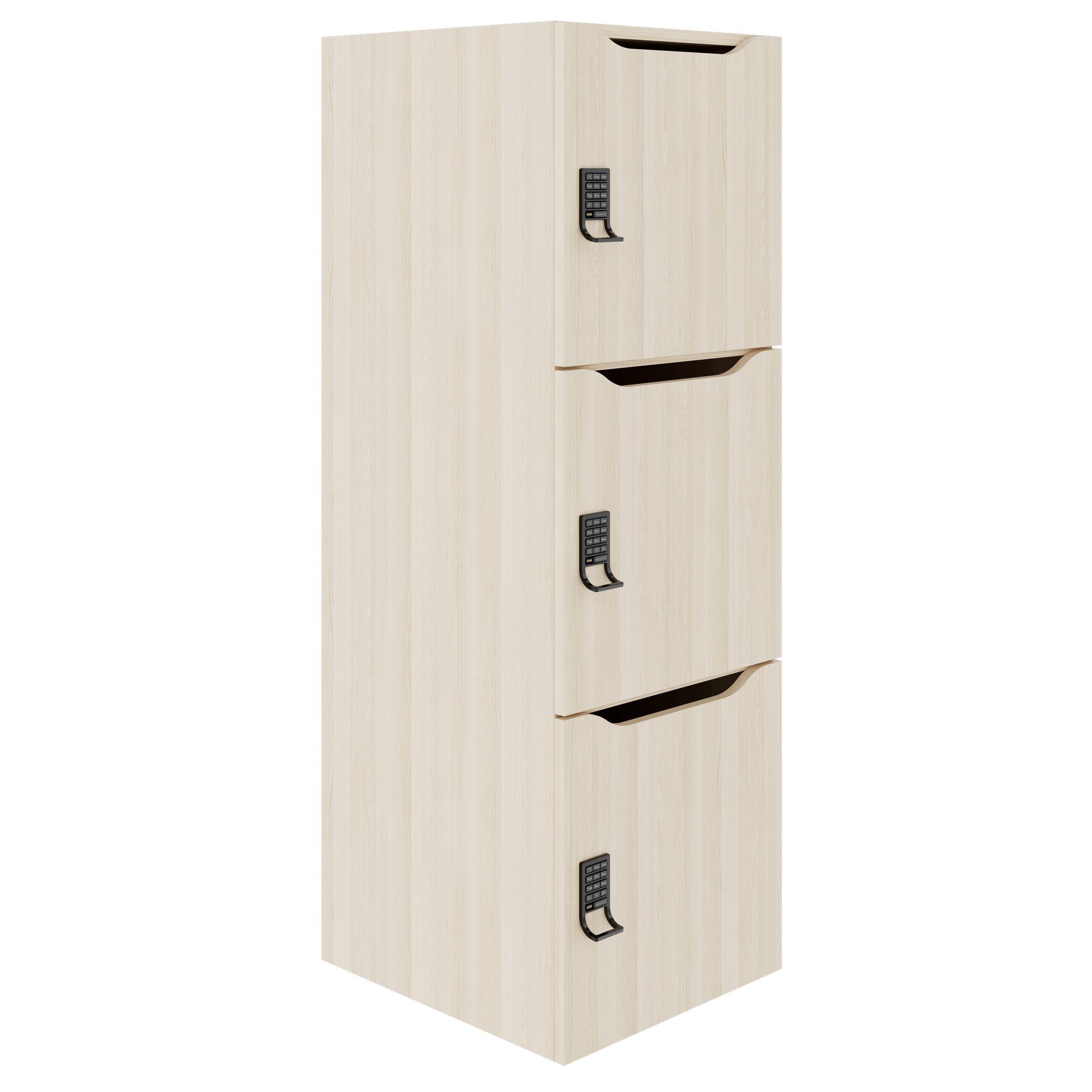 CHOICE Spind | 450 x 1370 mm, 2 oder 3 Schließfächer, Sandesche - 1 Main Image