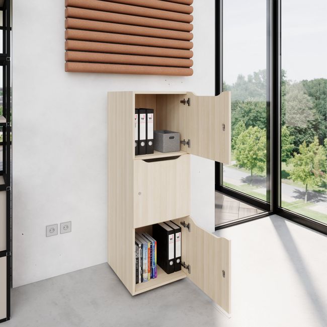 CHOICE Spind | 450 x 1370 mm, 2 oder 3 Schließfächer, Sandesche