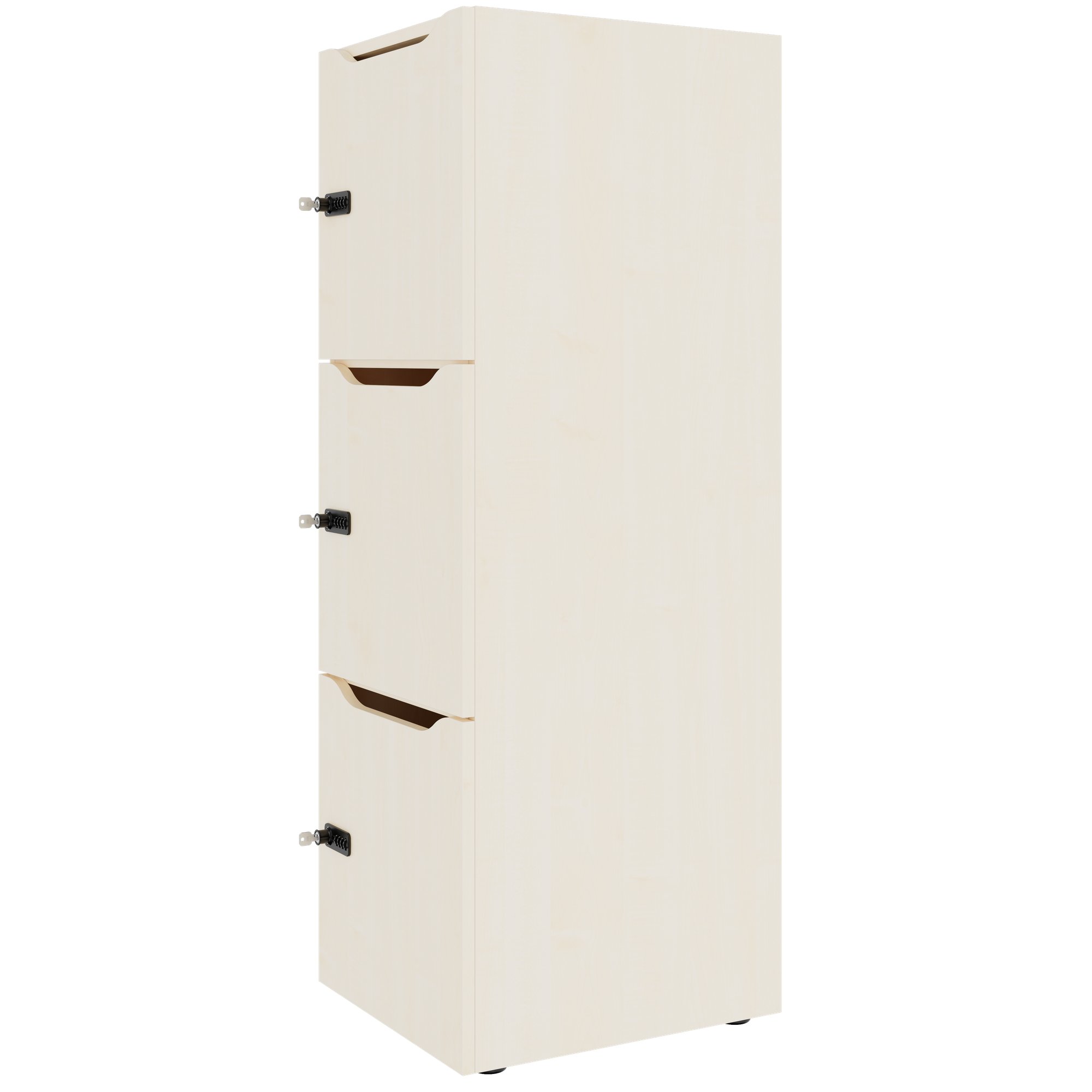 CHOICE Spind | 450 x 1370 mm, 2 oder 3 Schließfächer, Ahorn - 3 Main Image