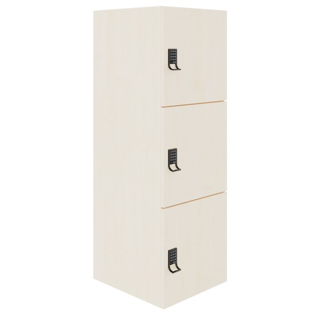 CHOICE Spind | 450 x 1370 mm, 2 oder 3 Schließfächer, Ahorn