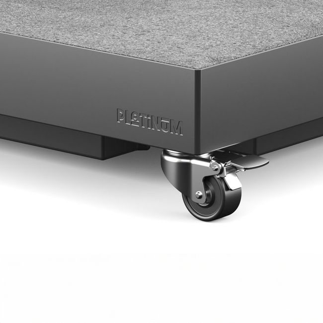 Platinum CERAMICA Schirmständer | Mit Rollen, Keramik, 40 kg, für Stockschirme