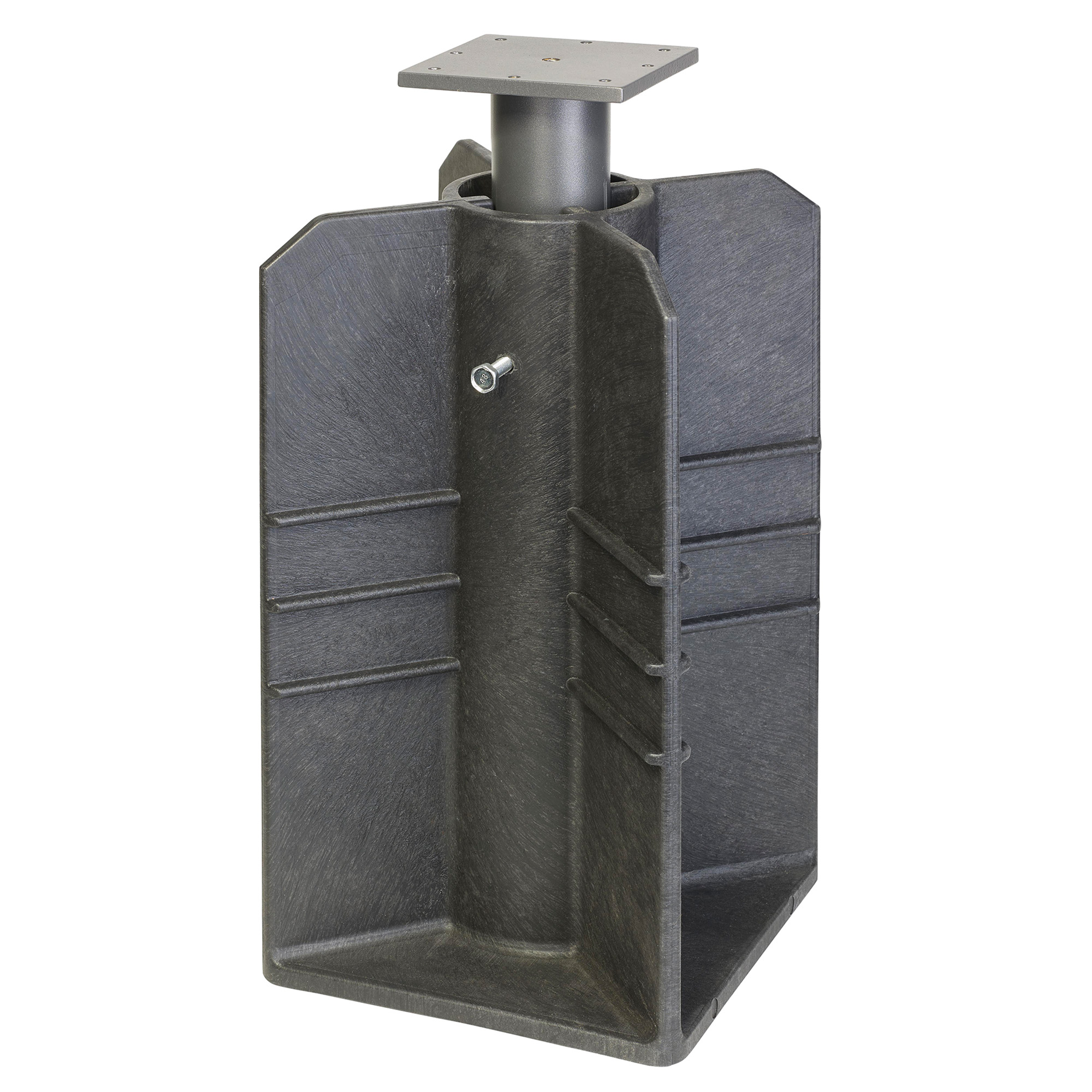 Platinum Bodeneinbausockel | Stahl, Schwarz, kein Beton nötig - 1 Main Image