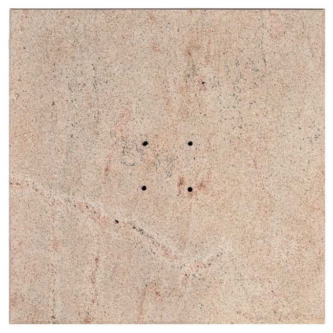 Platinum VENEZIA ROUND EDGE Schirmständer | Mit Rollen, abgerundete Ecken, Beige Granit, 90-120 kg