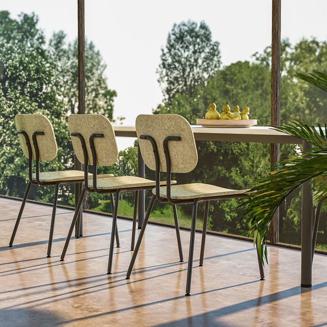 FEBO Besucherstuhl | 4-Fuß-Gestell, Kufengestell oder auf Rollen, optional Armlehnen