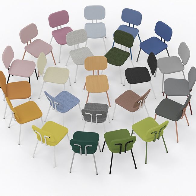 FEBO Besucherstuhl | 4-Fuß-Gestell, Kufengestell oder auf Rollen, optional Armlehnen