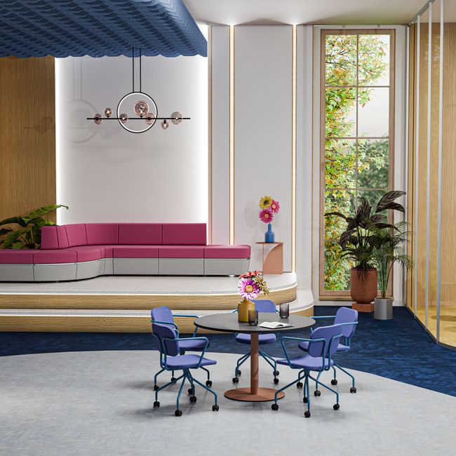 FEBO Besucherstuhl | 4-Fuß-Gestell, Kufengestell oder auf Rollen, optional Armlehnen