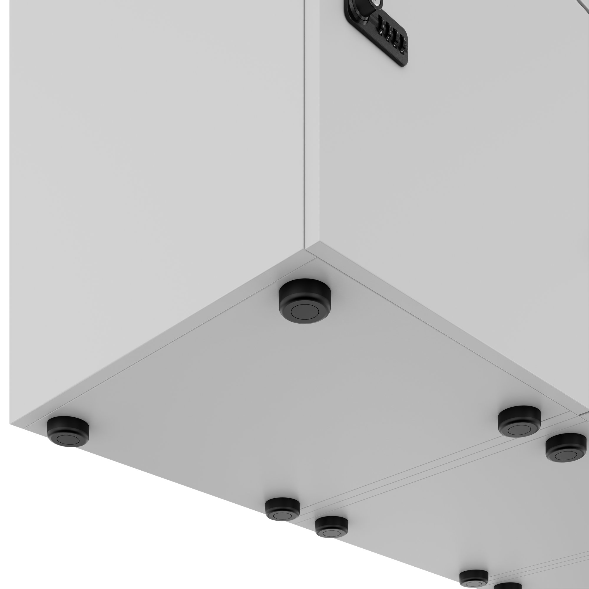 CHOICE Spind | 1804 x 936 mm, 8 Schließfächer, Perlgrau - 6 Main Image