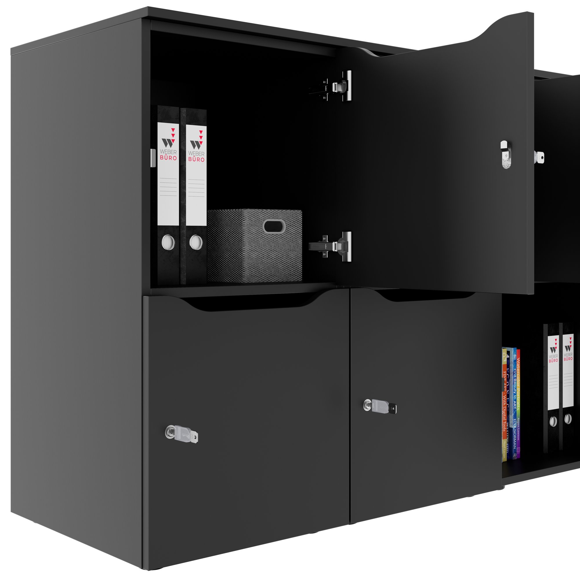 CHOICE Locker | 1804 x 936 mm, 8 lockers, anthracite - 5 Main Image