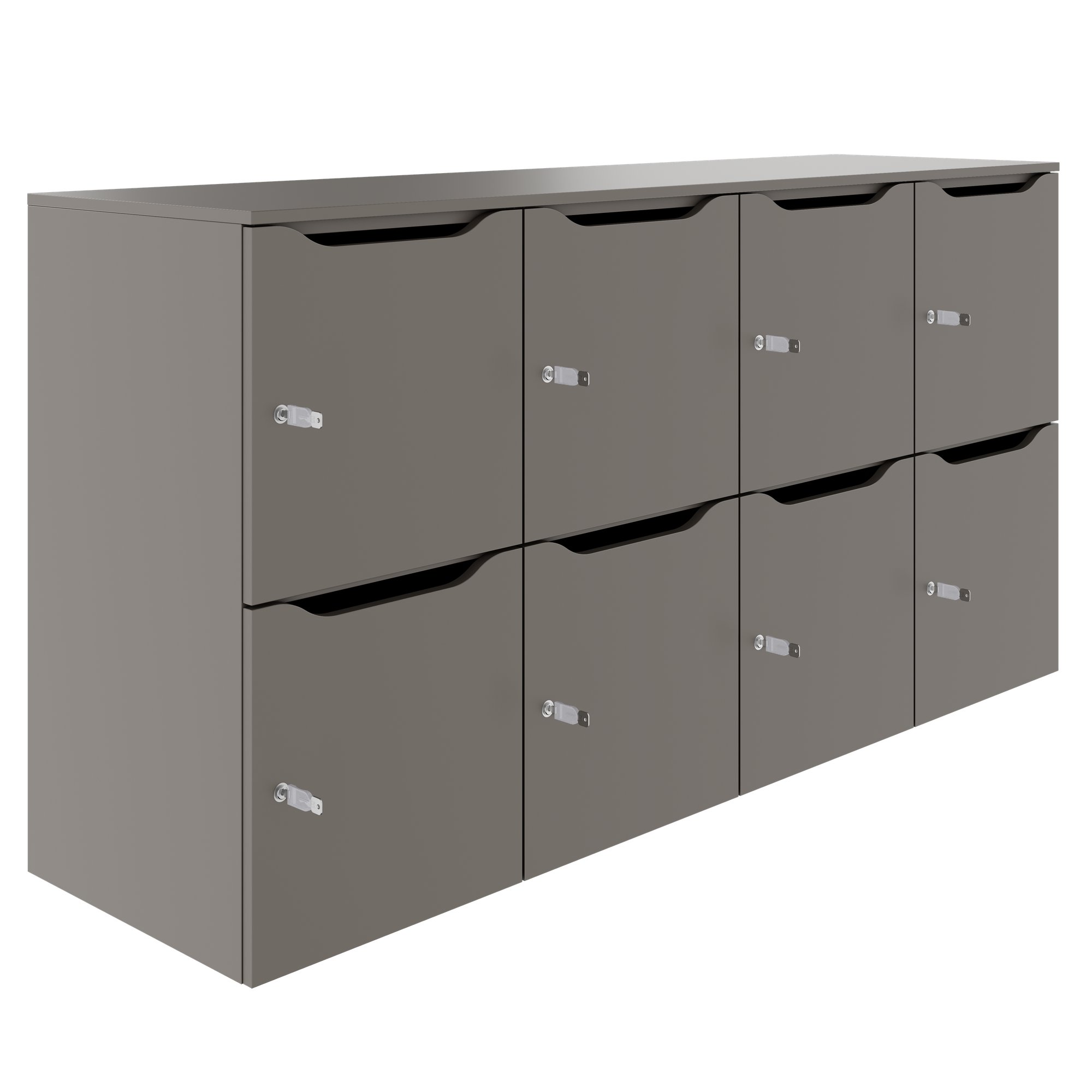 CHOICE locker | 1804 x 936 mm, 8 lockers, Cubanite gray - 1 Main Image