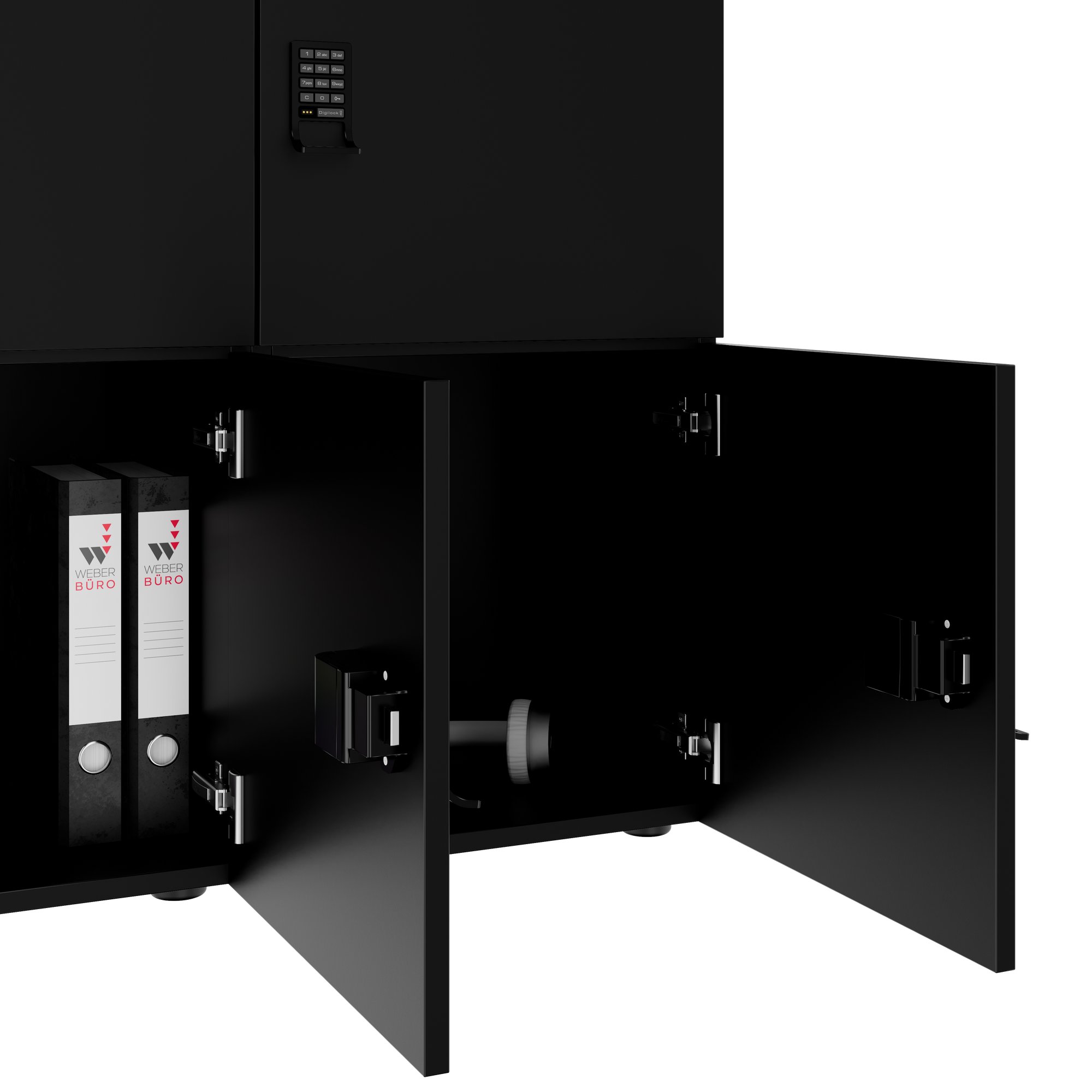 Armadietto CHOICE | 1804 x 936 mm, 8 scomparti, nero - 4 Main Image