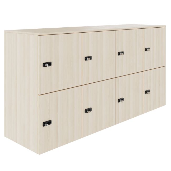 CHOICE Spind | 1804 x 936 mm, 8 Schließfächer, Sandesche