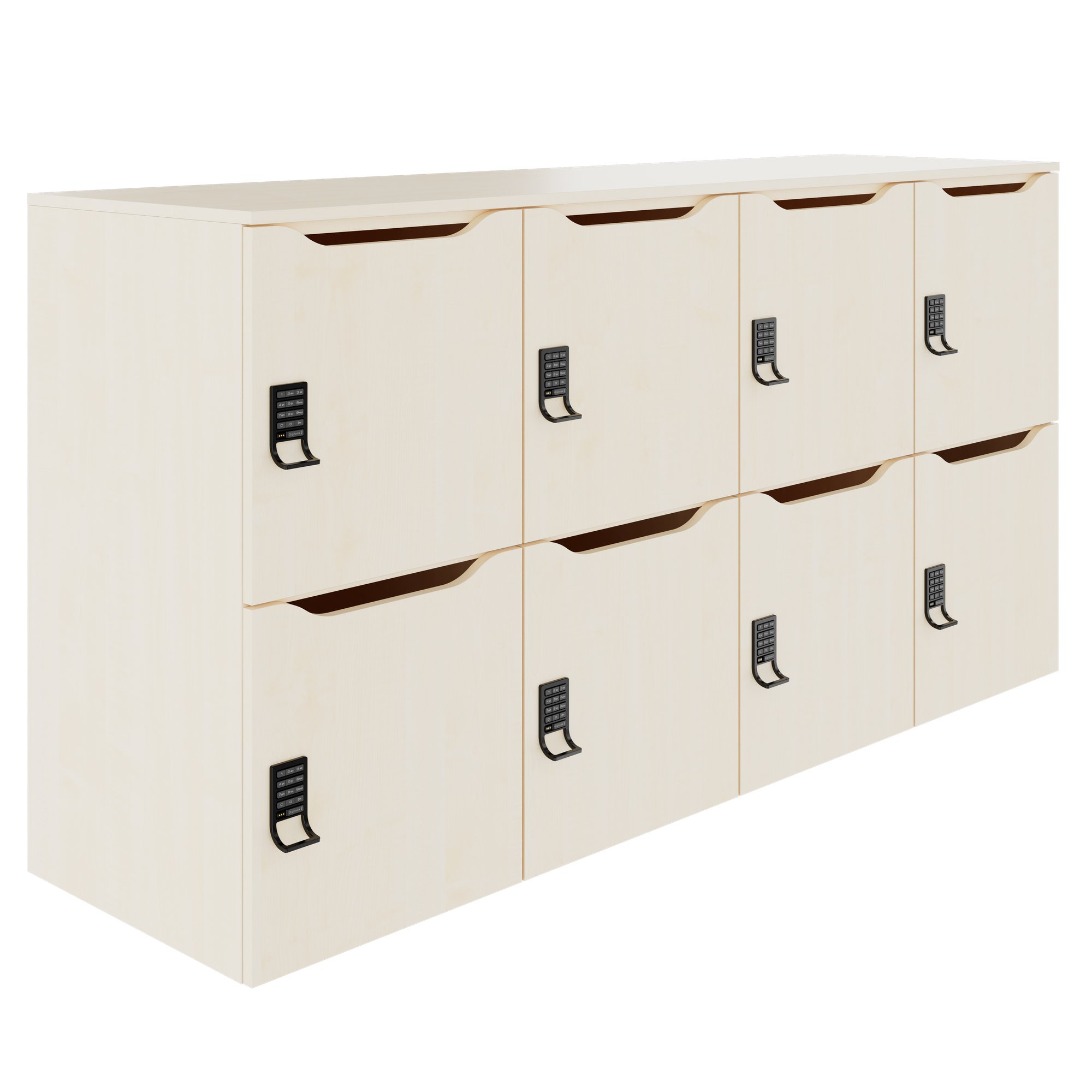 CHOICE Locker | 1804 x 936 mm, 8 lockers, maple - 1 Main Image