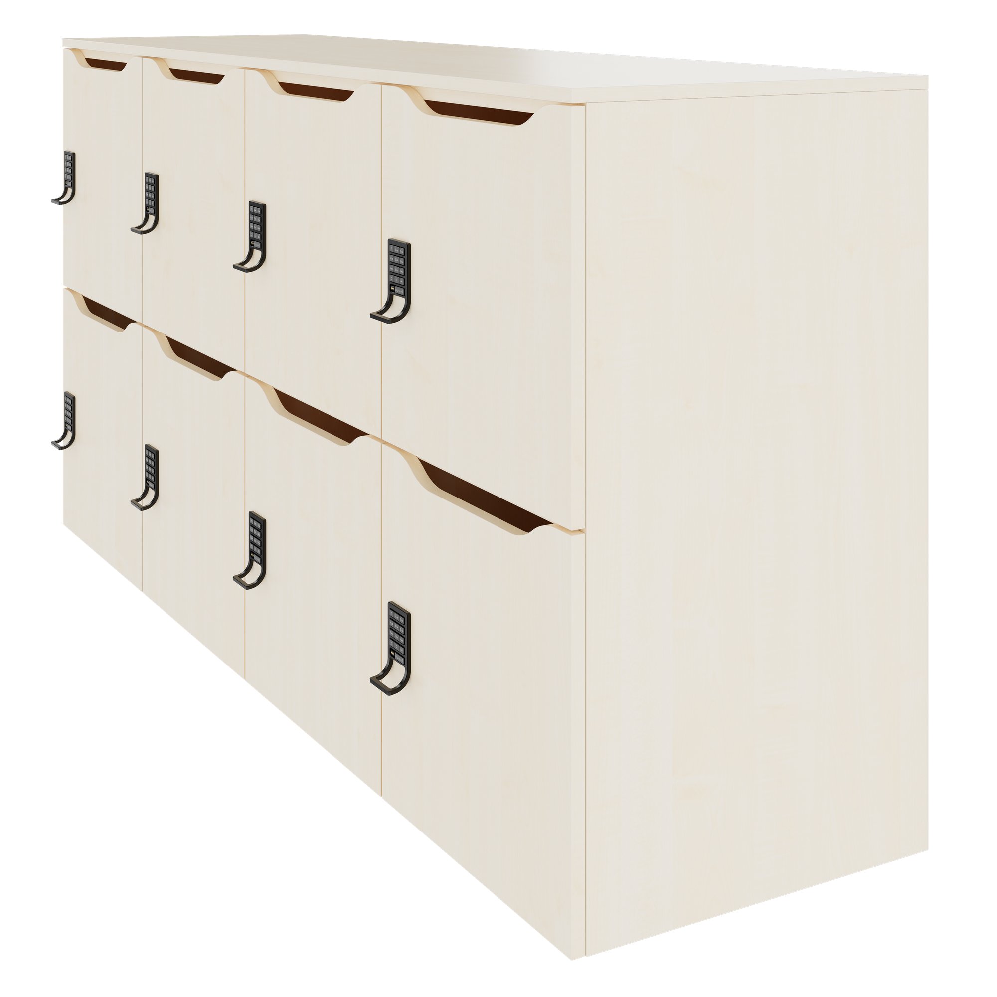 CHOICE Locker | 1804 x 936 mm, 8 lockers, maple - 3 Main Image