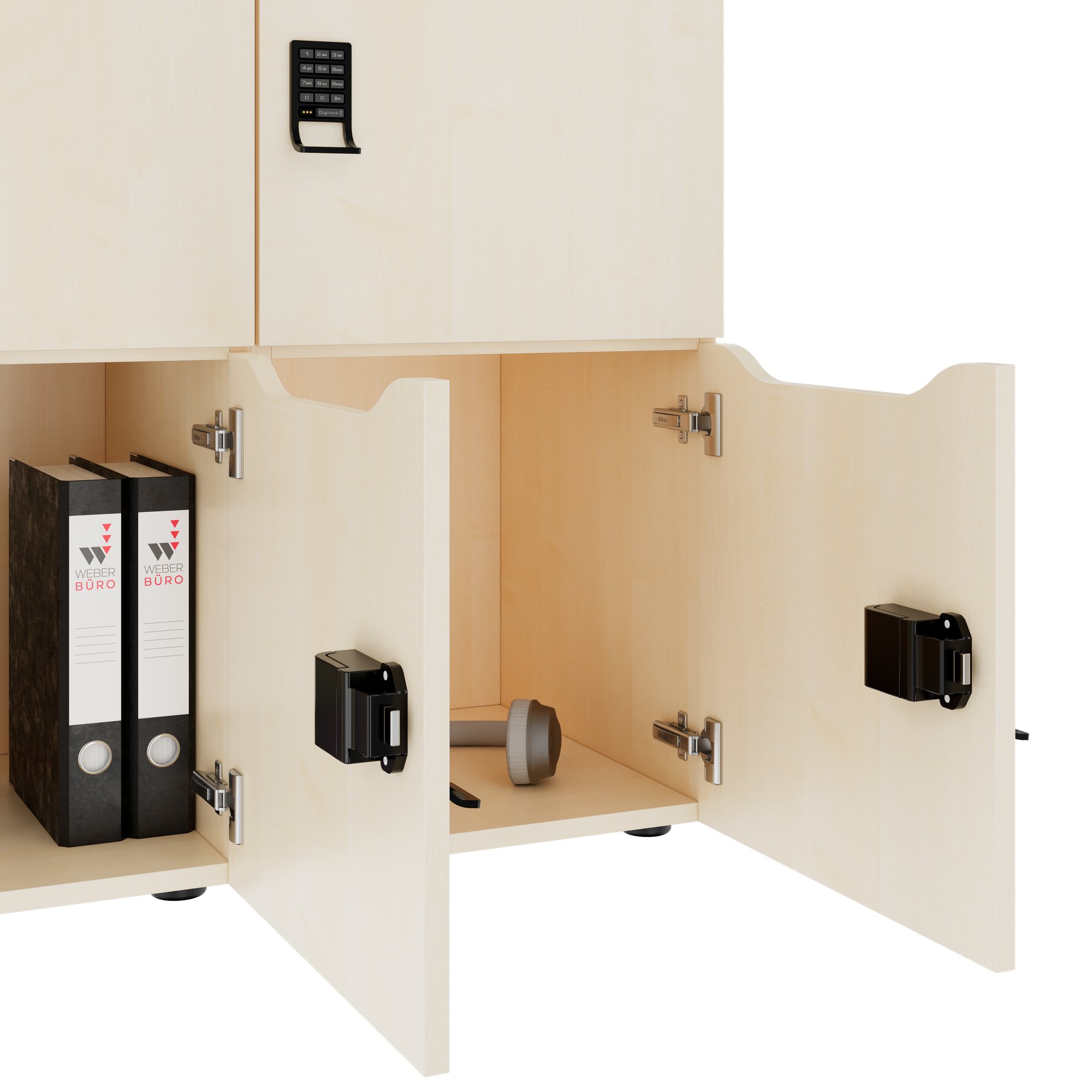 CHOICE Locker | 1804 x 936 mm, 8 lockers, maple - 4 Main Image