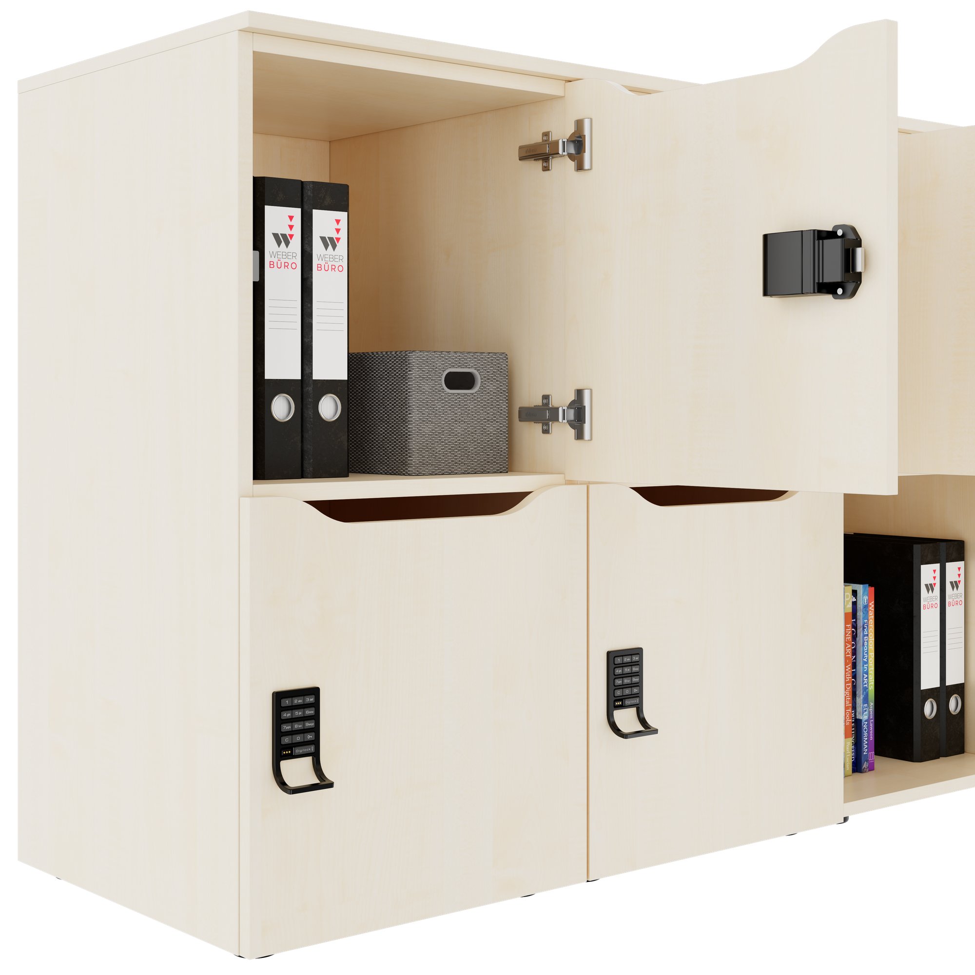 CHOICE Locker | 1804 x 936 mm, 8 lockers, maple - 5 Main Image
