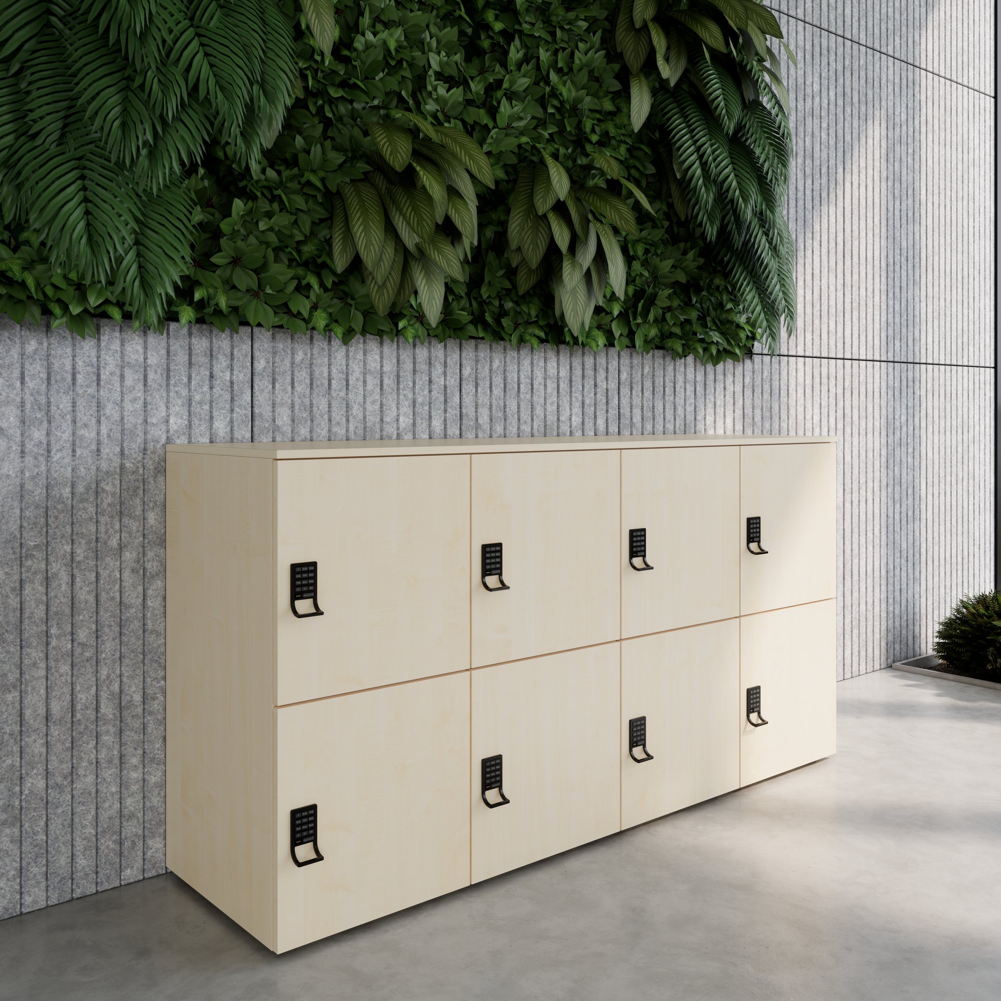 CHOICE Locker | 1804 x 936 mm, 8 lockers, maple - 8 Main Image