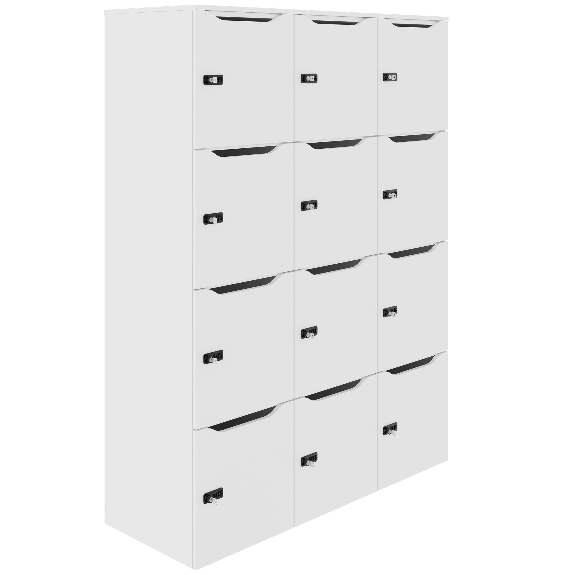 CHOICE Locker | 1353 x 1836 mm, 12 lockers, white - 1 Main Image